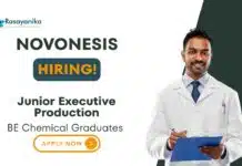 Executive Jobs For Chemistry Graduates | Apply Now For the Junior Executive Production Role at Novonesis Executive Jobs For Chemistry Graduates | Apply Now For the Junior Executive Production Role at Novonesis