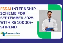 FSSAI Internship Applications Sept 2025 With Rs 10,000/- Stipend | Check Eligibility & Apply Online FSSAI Internship Applications Sept 2025 With Rs 10,000/- Stipend | Check Eligibility & Apply Online