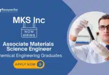 Freshers Chemistry Job at MKS | Apply Now For The Associate Materials Science Engineer Role Freshers Chemistry Job at MKS | Apply Now For The Associate Materials Science Engineer Role