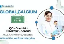 Freshers QC Analyst Jobs | MSc Chemistry Graduates Apply Now Freshers QC Analyst Jobs | MSc Chemistry Graduates Apply Now