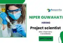 MSc Analytical Chemistry Jobs at NIPER Guwahati | Apply Now for Research Role MSc Analytical Chemistry Jobs at NIPER Guwahati | Apply Now for Research Role