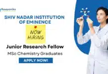 JRF Positions at SNU | MSc Chemistry Graduates Apply Now JRF Positions at SNU | MSc Chemistry Graduates Apply Now