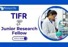 Junior Research Fellow at TIFR | MSc Chemistry Candidates Apply Now Junior Research Fellow at TIFR | MSc Chemistry Candidates Apply Now