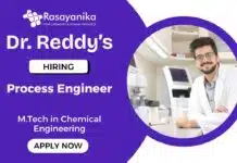 MTech Chemical Engineering Jobs at Dr Reddy’s | Apply Now for Process Engineer Role M Tech Chemical Engineering Jobs at Dr Reddy's | Apply Now for Process Engineer Role