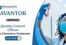MSc Chemistry Jobs at Avantor | Apply Now For The Quality Control Officer Role MSc Chemistry Jobs at Avantor | Apply Now For The Quality Control Officer Role