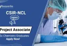 MSc Chemistry Jobs at NCL | Apply Now For The Project Associate Role MSc Chemistry Jobs at NCL | Apply Now For The Project Associate Role