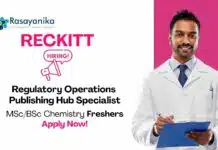 Freshers MSc Chemistry Jobs at Reckitt | Apply Now For The Regulatory Operations Publishing Hub Specialist Role MSc Chemistry Jobs at Reckitt | Apply Now For The Regulatory Operations Publishing Hub Specialist Role