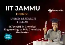 PhD Opportunity at IIT Jammu | Chemistry Graduates Apply Now PhD Opportunity at IIT Jammu | Chemistry Graduates Apply Now
