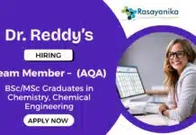 Team Member Role for Analytical QA at Dr. Reddy’s | Chemistry Graduates Apply Team Member Role for Analytical QA at Dr. Reddy’s | Chemistry Graduates Apply