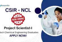 Project Scientist Role at NCL | MTech Chemical Engineering Graduates Apply Now Project Scientist Role at NCL | MTech Chemical Engineering Graduates Apply Now