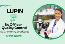 QC Chemistry Jobs at Lupin | Apply Now For The Senior Officer Role QC Chemistry Jobs at Lupin | Apply Now For The Senior Officer Role