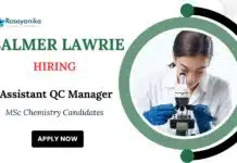 QC Jobs at Balmer Lawrie | MSc Chemistry Candidates Apply Now QC Jobs at Balmer Lawrie MSc Chemistry Candidates Apply Now