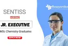 Quality Control Job at Sentiss | Chemistry Graduates Apply Now for the Jr Executive Role Quality Control Job at Sentiss Chemistry Graduates Apply Now for the Jr Executive Role
