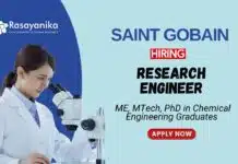 Recent Chemical Engineering Job at Saint-Gobain | Apply Now For The Research Engineer Role Recent Chemical Engineering Job at Saint-Gobain | Apply Now For The Research Engineer Role