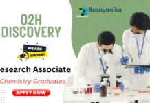 Research Associate Job in Ahmedabad at o2h Discovery | Chemistry Graduates Apply Research Associate Job in Ahmedabad at o2h Discovery | Chemistry Graduates Apply