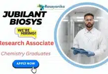 Research Associate Jobs in Noida | Jubilant Hiring – Chemistry Graduates Apply Research Associate Jobs in Noida | Jubilant Hiring - Chemistry Graduates Apply Now