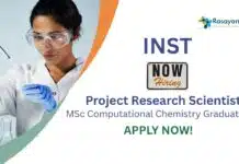 Research Jobs at INST | MSc Computational Chemistry Graduates Apply Now For The Project Research Scientist Role Research Jobs at INST | MSc Computational Chemistry Graduates Apply Now For The Project Research Scientist Role