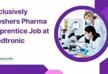 Exclusively Freshers Pharma Apprentice Job at Medtronic, Apply Online Freshers Pharma Job Openings at Medtronic