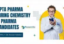 Apta Pharma Hiring Chemistry & Pharma Candidates – Apply on Rasayanika Pharma & Chemistry Job Vacancies
