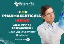 Analytical Researcher Job at Teva Pharmaceuticals – BSc & MSc Chem Apply Analytical Researcher Job in Goa Explore more in Teva Pharmaceuticals careers
