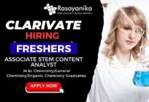 Associate STEM Content Analyst – Chemistry Role at Clarivate , Freshers Chemistry Job Associate STEM Content Analyst – Chemistry Role at Clarivate , Freshers Chemistry Job
