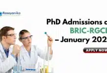 PhD Admissions at BRIC-RGCB – January 2026 – Apply Online PhD Admissions at BRIC-RGCB – January 2026 - Apply Online