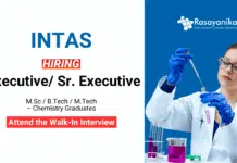 Chemistry Jobs at Intas | MSc/ MTech Graduates Attend The Walk-In Interview Chemistry Jobs at Intas | MSc/ MTech Graduates Attend The Walk-In Interview