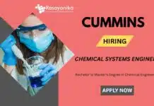 Chemical Engineering Career: Cummins Hiring Chemical Engineering Career: Cummins is Hiring a Chemical Systems Engineer in Pune, India - Bachelor’s/ Master’s Graduates Can Apply Now