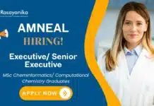Cheminformatics & Computational Chemistry Scientist Jobs | Amneal Career Chemistry Jobs at Amneal Apply Now For The Executive Role