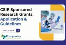 CSIR Sponsored Research Grants: Application & Guidelines CSIR Sponsored Research Grants: Application & Guidelines