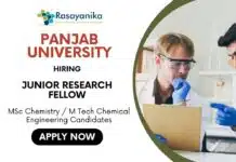 Junior Research Fellow (JRF) Jobs 2025 | Centre for Nanoscience & Nanotechnology, Panjab University JRF Job Panjab University Vacancy - Chemical Engineering Job
