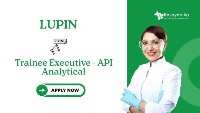 Freshers Chemistry Jobs at Lupin | Apply for Trainee Executive Role Freshers Chemistry Jobs at Lupin | Apply for Trainee Executive Role