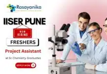 Join IISER Pune as Project Assistant in Chemistry – M.Sc Chemistry Research Job Apply Now Join IISER Pune as Project Assistant in Chemistry – M.Sc Chemistry Research Job Apply Now