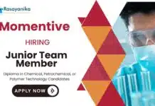 Junior Team Member at Momentive | Chemical Manufacturing Operation Junior Team Member at Momentive Chemical Manufacturing Operation