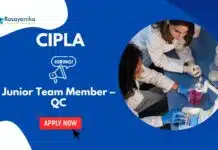 Junior Team Member – Quality Control Job | Chemistry Job at Cipla Careers Junior Team Member – Quality Control Job Chemistry Job at Cipla Careers