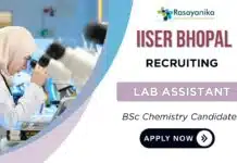 Lab Assistant Job – IISER Bhopal Recruitment 2025 Lab Assistant Job – IISER Bhopal Recruitment 2025