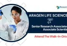 Organic Chemistry Jobs at Aragen Life Sciences – Attend Walk-In Organic Chemistry Jobs at Aragen Life Sciences | Apply for the Associate Scientist Role