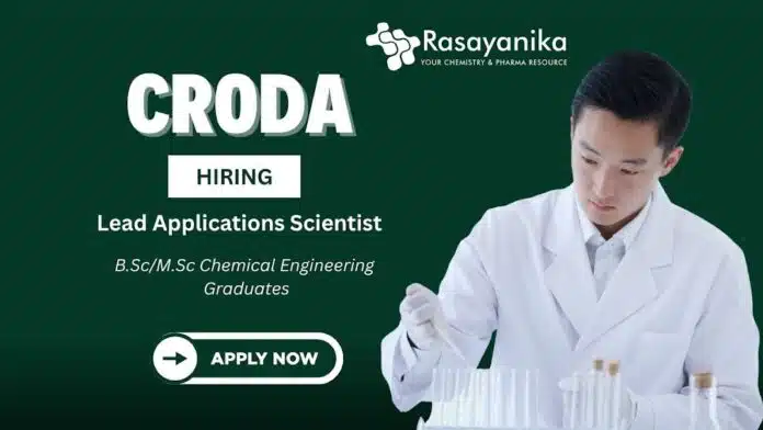 Lead Applications Scientist Job at Croda -Mumbai Careers Lead Applications Scientist Job at Croda -Mumbai Careers