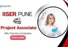 IISER Pune Recruitment 2025 | MSc Chemistry Candidates Apply Now for Project Associate Role IISER Pune Recruitment 2025 | MSc Chemistry Candidates Apply Now for Project Associate Role