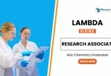 Research Associate Jobs at Lambda Therapeutics – Chemistry Apply Online Research Associate Jobs at Lambda Therapeutics | MSc Chemistry Candidates Apply