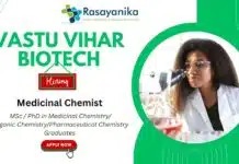Medicinal Chemist – Research & Development at Vastu Vihar Biotech | Chemist Jobs | Apply now Medicinal Chemist – Research & Development at Vastu Vihar Biotech,Chemist Jobs