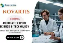 Chemistry Job in India – Associate Expert at Novartis, Apply Online Novartis Careers Chemistry Job in India – Associate Expert Science & Technology (Qualification Expert)