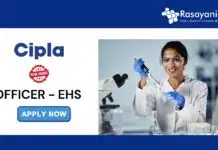 Cipla Jobs for Chemistry Graduates | Apply Now for Officer EHS Job Role Cipla Jobs for Chemistry Graduates | Apply Now for Officer EHS Job Role