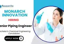 Piping Engineer Job | BSc Chemical Engineering Candidates Apply Now Piping Engineer Job BSc Chemical Engineering Candidates Apply Now