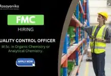 Quality Control Jobs (M.Sc. in Organic Chemistry) at FMC- Apply Now Quality Control Jobs (M.Sc. in Organic Chemistry) at FMC- Apply Now