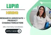 Research Associate Job – Analytical Chemistry & LC-MS at Lupin Careers Research Associate Job – Analytical Chemistry & LC-MS at Lupin Careers