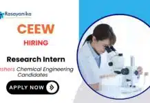 Research Intern opportunity at CEEW | Apply Now for the Chemistry Job Research Intern opportunity at CEEW Apply Now for the Chemistry Job