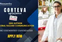SDS Author Job in Hyderabad | BSc Chemistry Candidates Apply Now SDS Author Job in Hyderabad BSc Chemistry Candidates Apply Now to enhance your Chemical Safety Careers