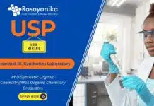 Scientist III – Synthetic Chemistry Job in Hyderabad | USP | PhD Chemistry Jobs | Apply now Scientist III – Synthetic Chemistry Job at USP Hyderabad, phd chemistry jobs,msc chemistry jobs,usp careers