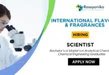 Scientist Position at IFF (International Flavors & Fragrances) | Apply for the Chemistry Job Scientist Position at IFF (International Flavors & Fragrances) Apply for the Chemistry Job